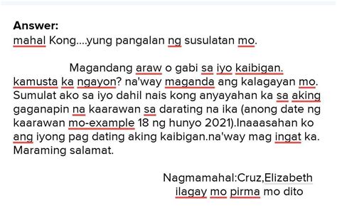 liham imbitasyon para sa kaarawan tagalog|Tagalog/Liham .